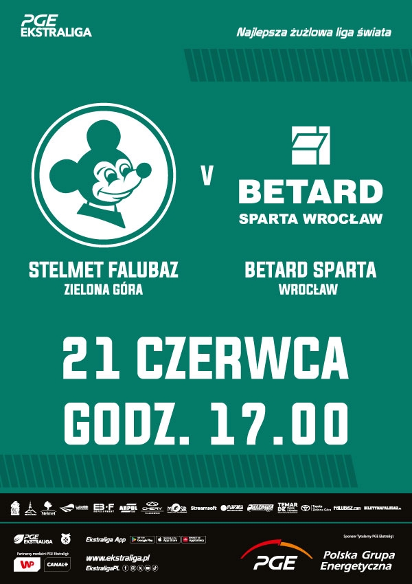Bilety STELMET FALUBAZ Zielona Góra vs BETARD SPARTA Wrocław
