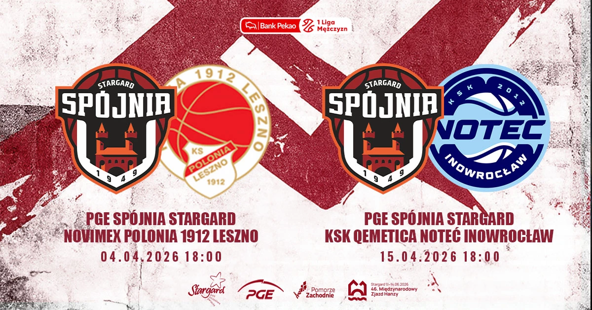 PGE Spójnia Stargard - bilet na dwa mecze